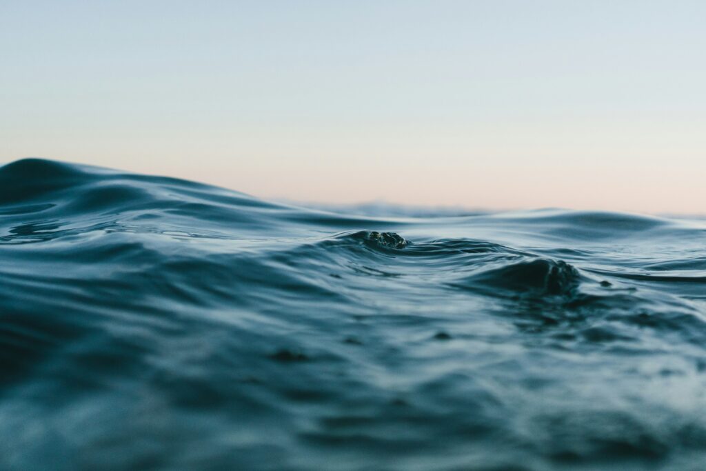 Calming ocean waves